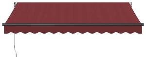 Automatycznie zwijana markiza, burgundowa, 350x250 cm