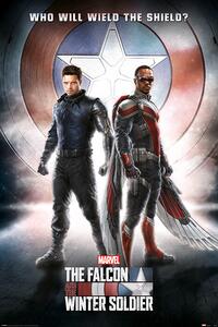 Plakat, Obraz The Falcon and the Winter Soldier - Wield The Shield