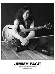 Plakat, Obraz Jimmy Page - January 1970 Berkshire, (59.4 x 84.1 cm)
