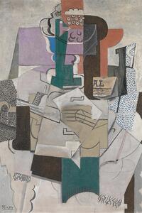 Plakat, Obraz Picasso - Fruit Dish Bottle and Violin, (61 x 91.5 cm)