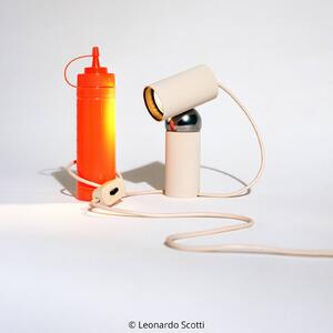 FLOS Lampa stołowa design Bilboquet, kremowy / amber, salon / jadalnia, tworzywo sztuczne, design