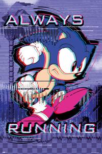 Plakat, Obraz Sonic the Hedgehog - Always Runnig