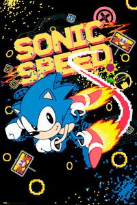 Plakat, Obraz Sonic the Hedgehog - Speed