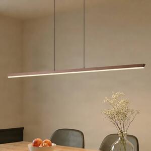 Lampa wisząca Solvar Lucande, możliwość ściemniania, brązowy / rdzawy, salon / jadalnia, metal