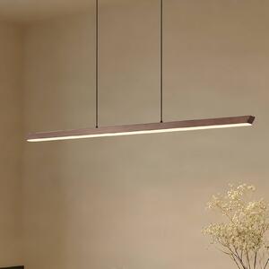 Lampa wisząca Solvar Lucande, możliwość ściemniania, brązowy / rdzawy, salon / jadalnia, metal