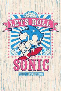 Plakat, Obraz Sonic the Hedgehog - Let s Roll, (61 x 91.5 cm)