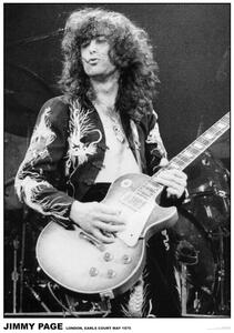 Plakat, Obraz Jimmy Page - Earls Court May 1975, (59.4 x 84.1 cm)