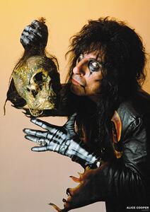 Plakat, Obraz Alice Cooper - With Skull 1987, (59.4 x 84.1 cm)
