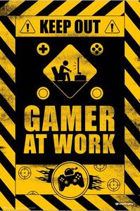 Plakat, Obraz Keep Out - Gamer at Work, (61 x 91.5 cm)