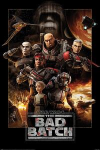 Plakat, Obraz Star Wars The Bad Batch - Montage, (61 x 91.5 cm)