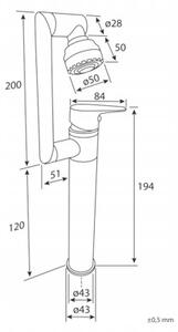 Bateria umywalkowa Estiva HOP 19 Chrom srebrna 19 cm 1 szt
