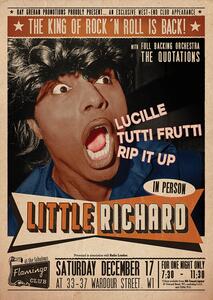 Plakat, Obraz Little Richard Flamingo - Club Wardour St, (59.4 x 84.1 cm)