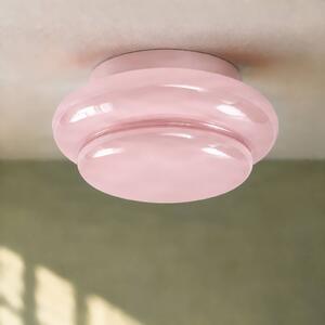 Lampa sufitowa Leilani Lucande, możliwość ściemniania, fioletowy / różowy / bladoróżowy, salon / jadalnia, szkło, design