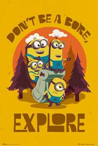 Plakat, Obraz Minions - Don t Be Bore Explore