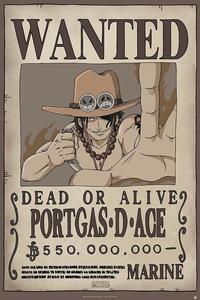 Plakat, Obraz One Piece - Wanted Ace