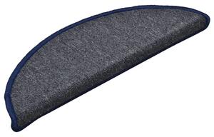 Maty na schody 15 szt. 56x17x3 cm Ciemnoszare i niebieskie półokrągłe