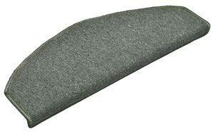 Maty na schody 15 szt. 65x24x4 cm Ciemnozielone Półokrągłe Duże