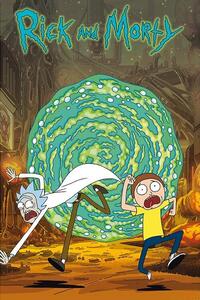 Plakat, Obraz Rick and Morty - Portal, (61 x 91.5 cm)