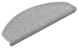 Maty na schody 15 szt. 65x24x4 cm Jasnoszare Półokrągłe Duże