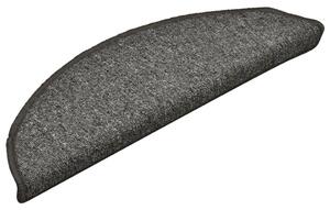 Maty na schody 15 szt. 56x17x3 cm Ciemnoszary Półokrągły