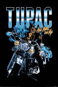Plakat, Obraz Tupac Shakur - All Eyez Motorcycle