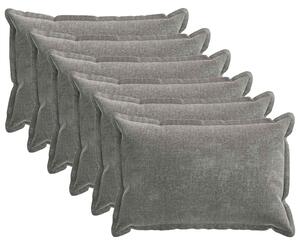 Poszewka na poduszkę 6 pcs HOUTEN ciemnoszary 50 x 70 cm