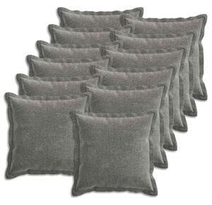 Poszewka na poduszkę 12 pcs HOUTEN ciemnoszary 50 x 50 cm