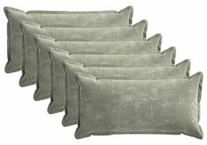 Poszewka na poduszkę 6 pcs HOUTEN zielony 40 x 80 cm