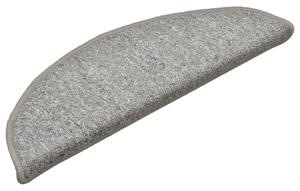Maty na schody 15 szt. 56x17x3 cm Jasnoszare półokrągłe