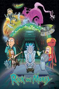 Plakat, Obraz Rick and Morty - Toilet Adventure