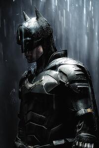 Plakat, Obraz The Batman 2022 Grey, (80 x 120 cm)