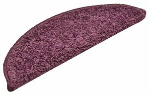 Maty na schody 15 szt. 56x17x3 cm Ciemnofioletowe półokrągłe