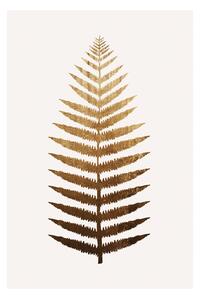 Plakat, Obraz Kubistika - Golden leaf, (40 x 60 cm)