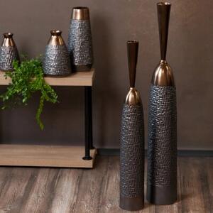 Wazon EUROFIRANY Morena 14 x 26 cm Szary