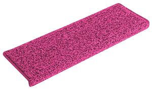 Maty na schody 15 szt. 65x21x4 cm Różowe prostokątne krawędzie