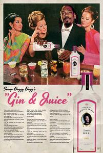 Plakat, Obraz Ads Libitum - Gin and Juice, (40 x 60 cm)