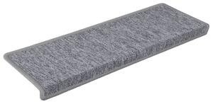 Maty na schody 15 szt. 65x21x4 cm Jasnoszary prostokątny brzeg