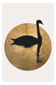 Plakat, Obraz Kubistika - The swan, (40 x 60 cm)