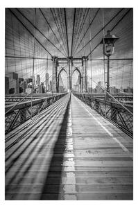 Plakat, Obraz Melanie Viola - New York City Brooklyn Bridge, (40 x 60 cm)