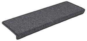 Maty na schody 15 szt. 65x21x4 cm Ciemnoszary prostokątny brzeg