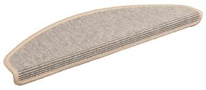 Maty na schody 15 szt. 65x21x4 cm Srebrne półokrągłe duże