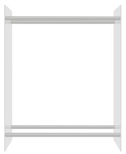 Stojak na drewno opałowe, przezroczysty, 80x35x100 cm, szkło