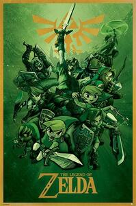 Plakat, Obraz The Legend Of Zelda - Link, (61 x 91.5 cm)