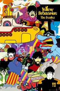 Plakat, Obraz the Beatles - yellow submarine, (61 x 91.5 cm)