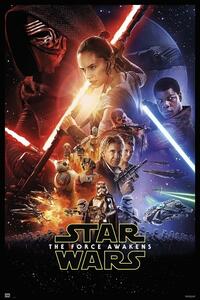 Plakat, Obraz Star Wars Vii - The Force Awakens, (61 x 91.5 cm)