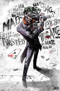 Plakat, Obraz Dc Comics - Joker Type, (61 x 91.5 cm)