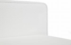 MebleMWM Łóżko tapicerowane SF1042 | 140x200 | Boucle | Biały
