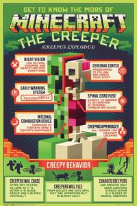 Plakat, Obraz Minecraft - Creepy Behaviour, (61 x 91.5 cm)