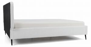 EMWOmeble Łóżko tapicerowane SF1042 | 160x200 | Boucle | Biały