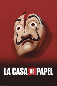Plakat, Obraz La Casa De Papel - Mask, (61 x 91.5 cm)